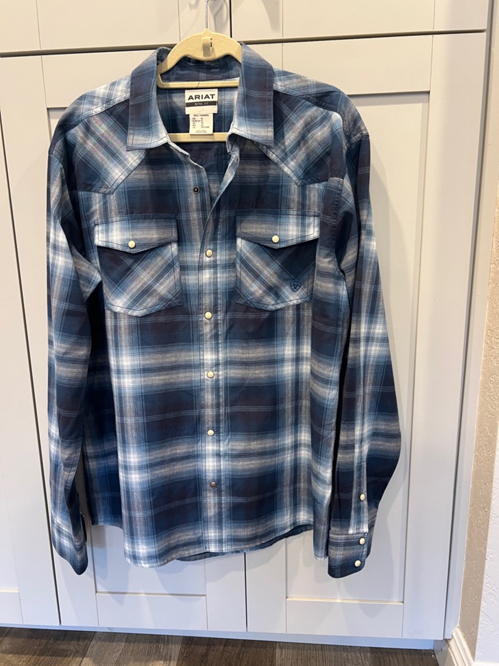Ariat Men's Plaid Western Button-Down Shirt